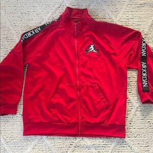Air Jordan Red Track Jacket size XL